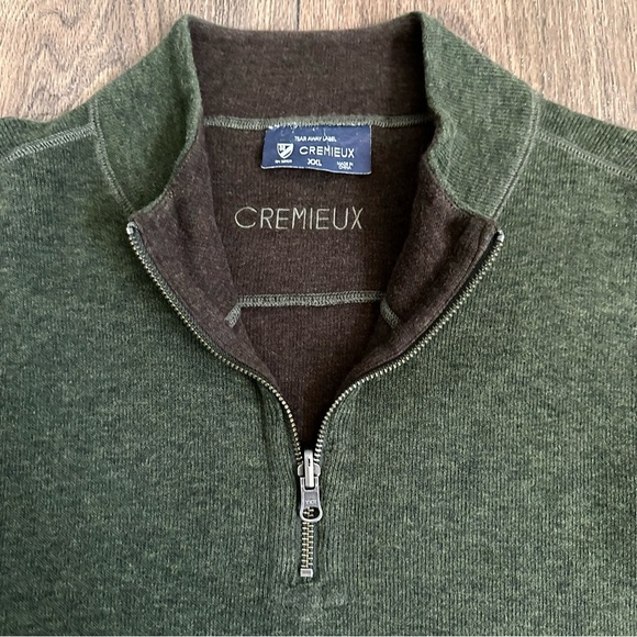 Cremieux Men’s Sweater 1/4 zip Pullover size XXL - Picture 3 of 9